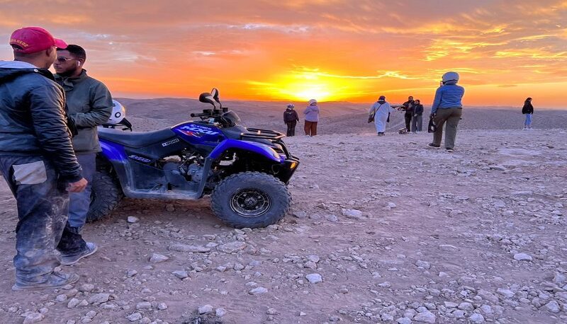 Agafay desert Quad Biking and Camel Ride with Traditional dinaner